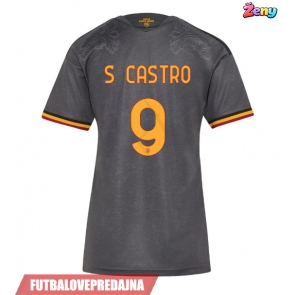 Lacne Ženy Futbalové dres AS Roma Santiago Castro #9 2026-27 Krátky Rukáv - Tretina